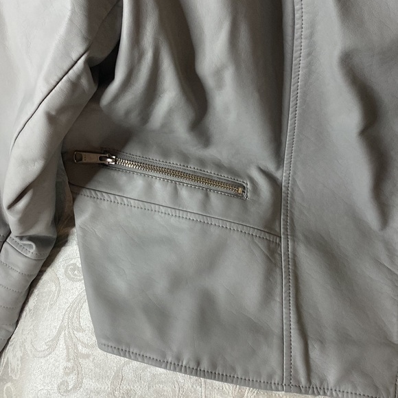 Apt 9 Faux Leather Bomber Jacket - Picture 5 of 9